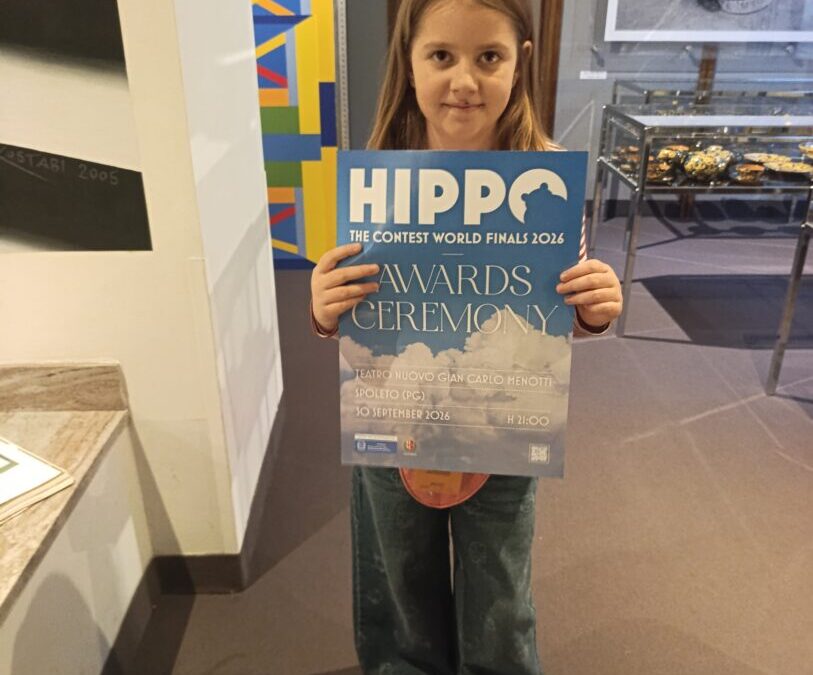 Učenica Gabriella Batovanja u finalu Hippo Language Olympiad natjecanja u Spoletu